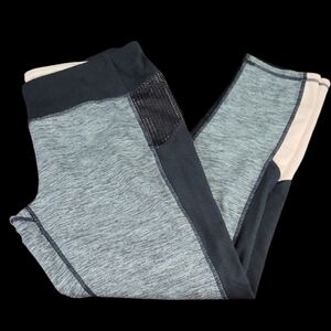 Tangerine Gray and Black Colorblock Leggings